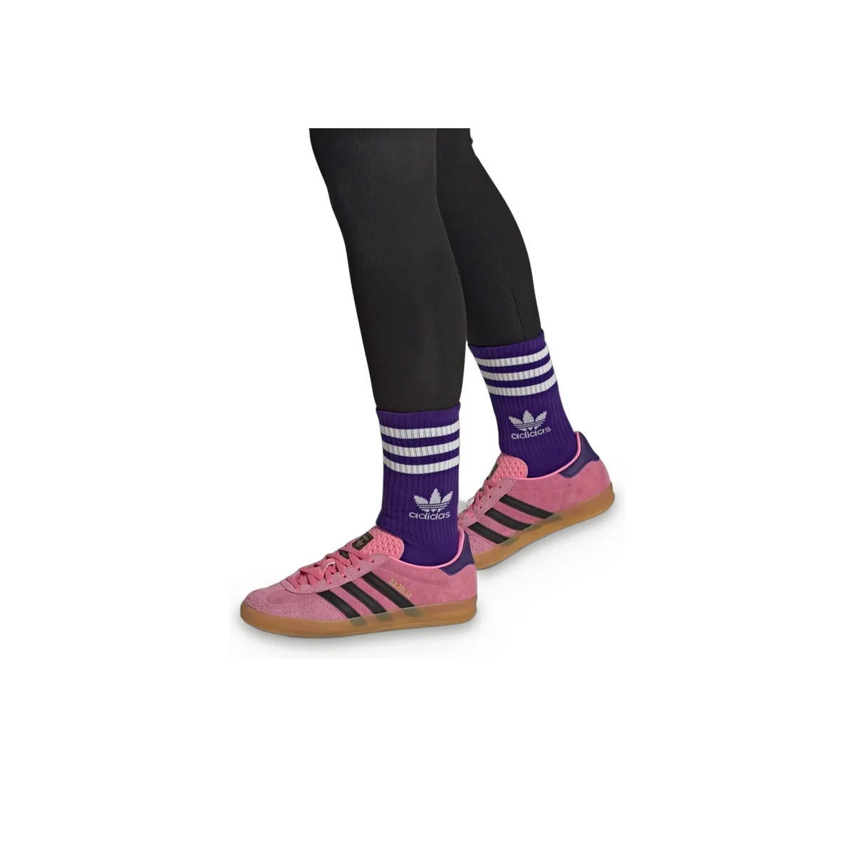 Gazelle Indoor Bliss Pink / Core Black / Collegiate Purple — 3