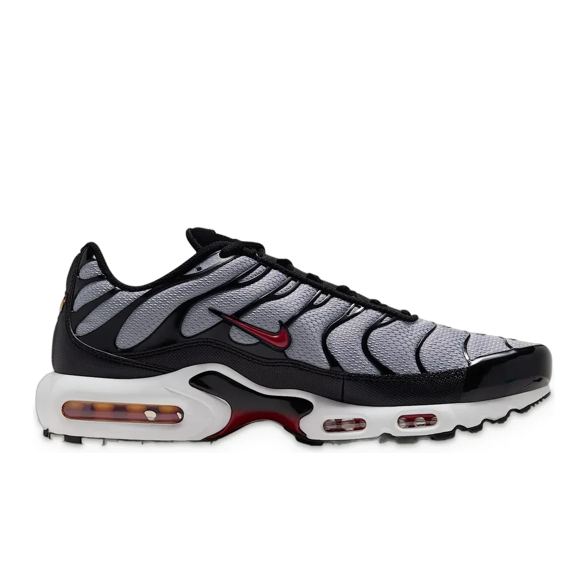 Air Max Plus Wolf Grey / Black / White / Tough Red — 3