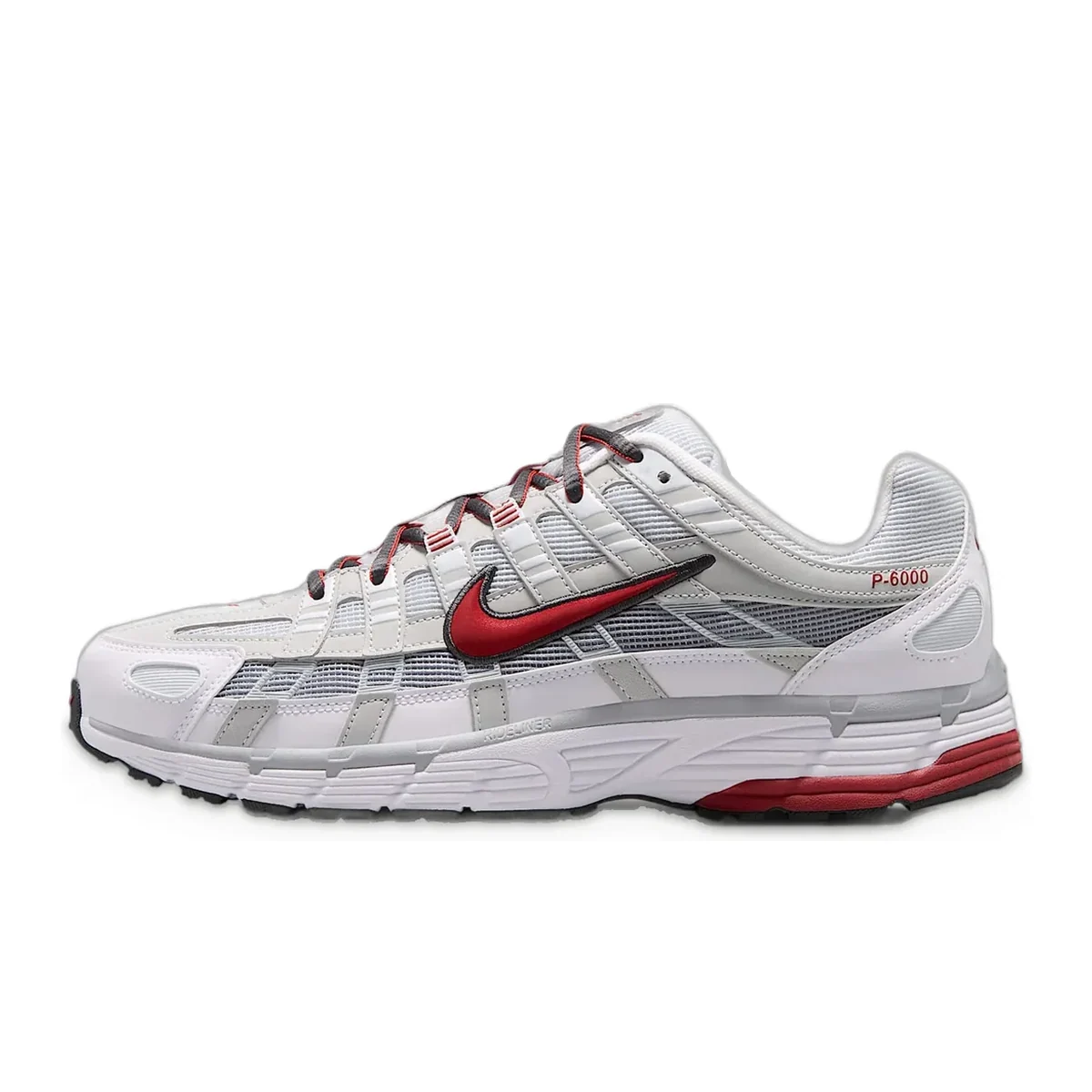 P-6000 White / Pure Platinum / Wolf Grey / Dune Red