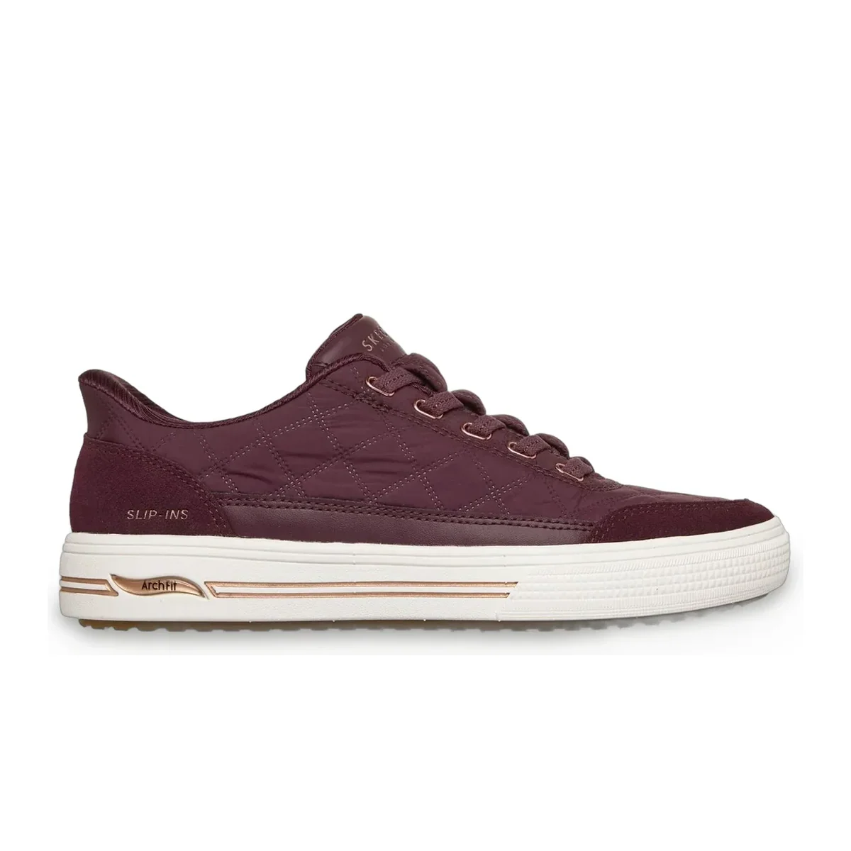 Slip-ins: Arch Fit Arcade – Cozy Fit Cuddle Steps Wine — 1