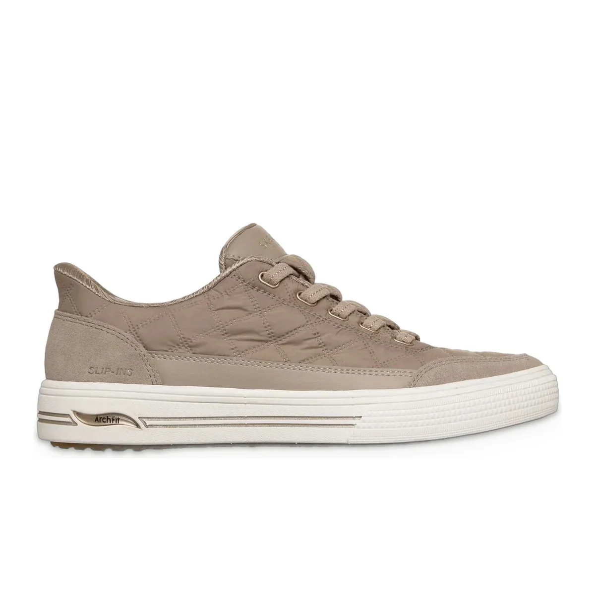 Slip-ins: Arch Fit Arcade – Cozy Fit Cuddle Steps Taupe — 1