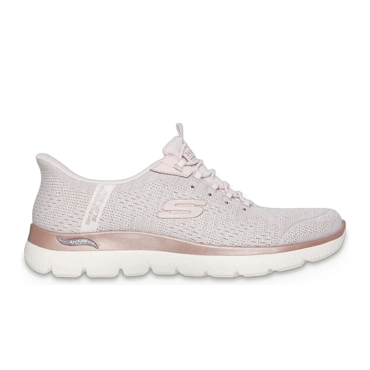 Martha Stewart Slip-ins: Arch Fit Summits – Soft Shimmer Light Pink