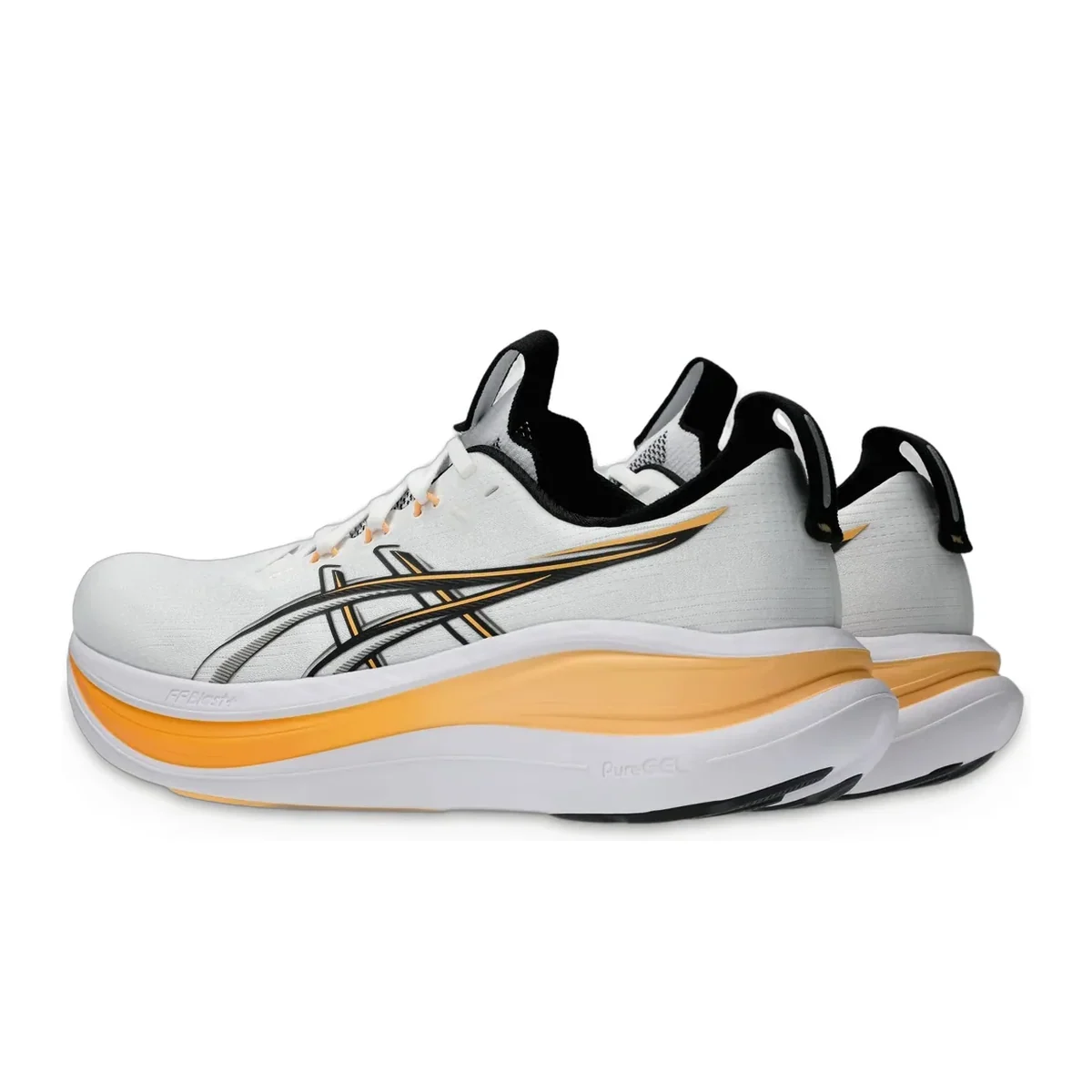 Gel-Nimbus 28 White / Stadium Orange — 3