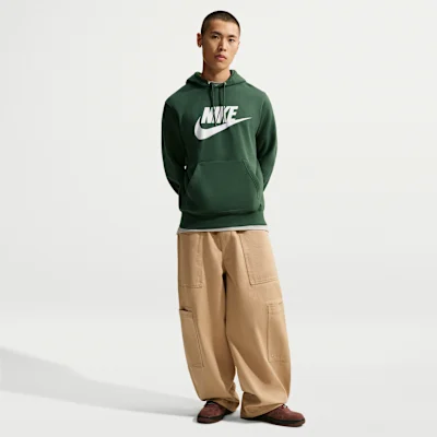 Sportswear Club Fleece Pullover Hoodie Fir/Fir/White — 4