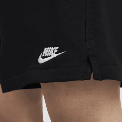 Club French Terry Flow Shorts Black/Black/White — 5