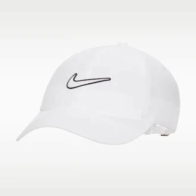 Club Unstructured Swoosh Cap White/White