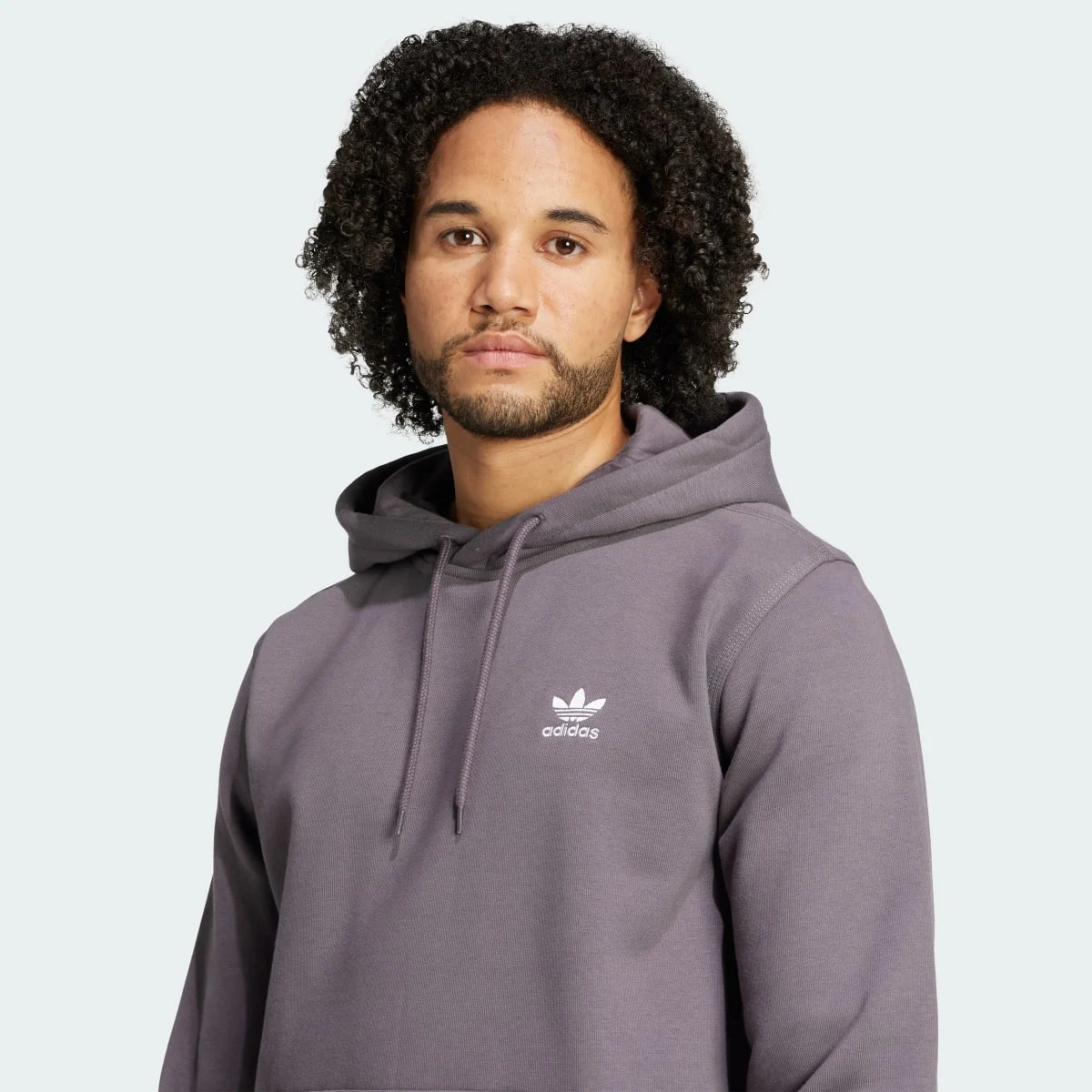 Trefoil Essentials Hoodie Grey Strata — 5