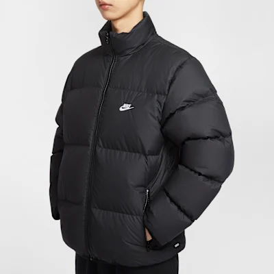 Sportswear Club Therma-FIT Down Puffer Jacket Black/White — 4