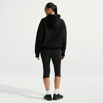 Studio Fleece Heavyweight Oversized Full-Zip Hoodie Total Black/Sail — 5