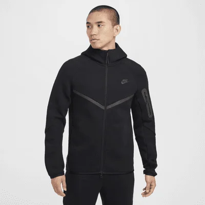 Tech Windrunner Full-Zip Hoodie Black/Black