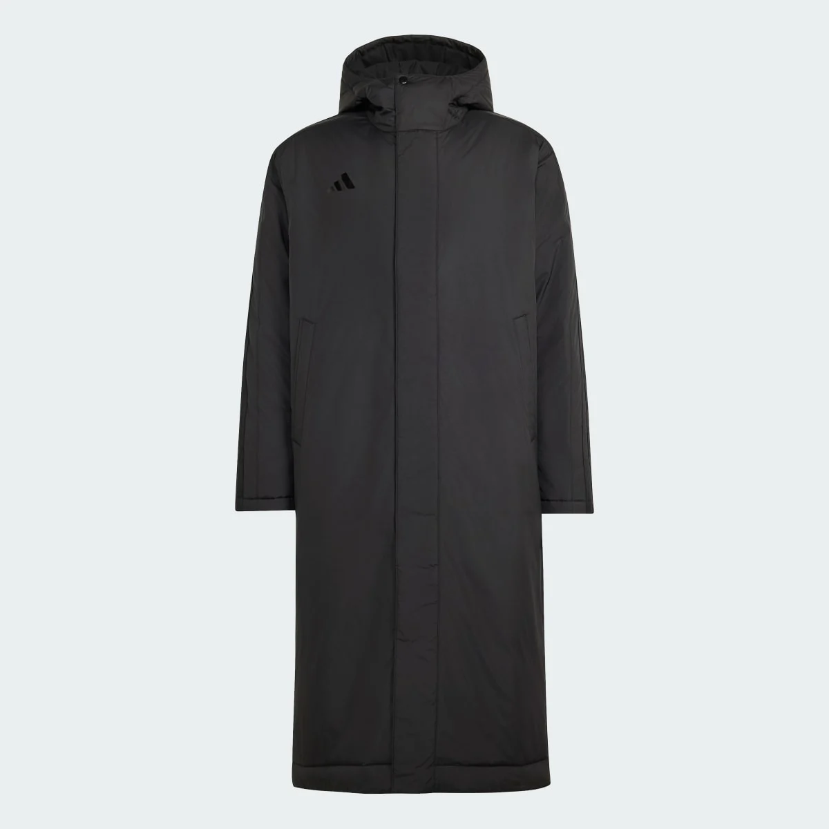 Must Haves 3-Stripes Padded Long Coat Black/Black
