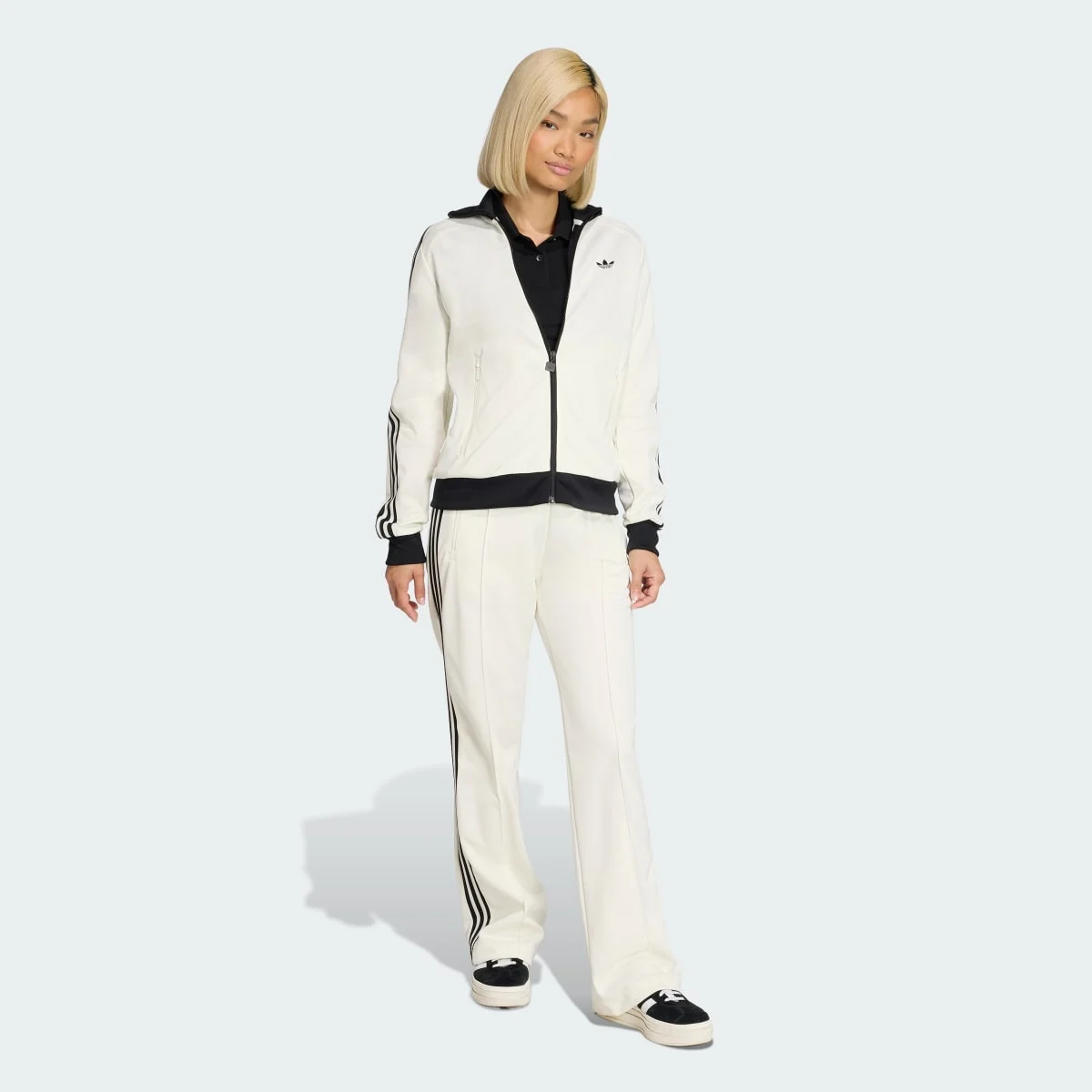 Beckenbauer Track Pants Off White/Black — 4